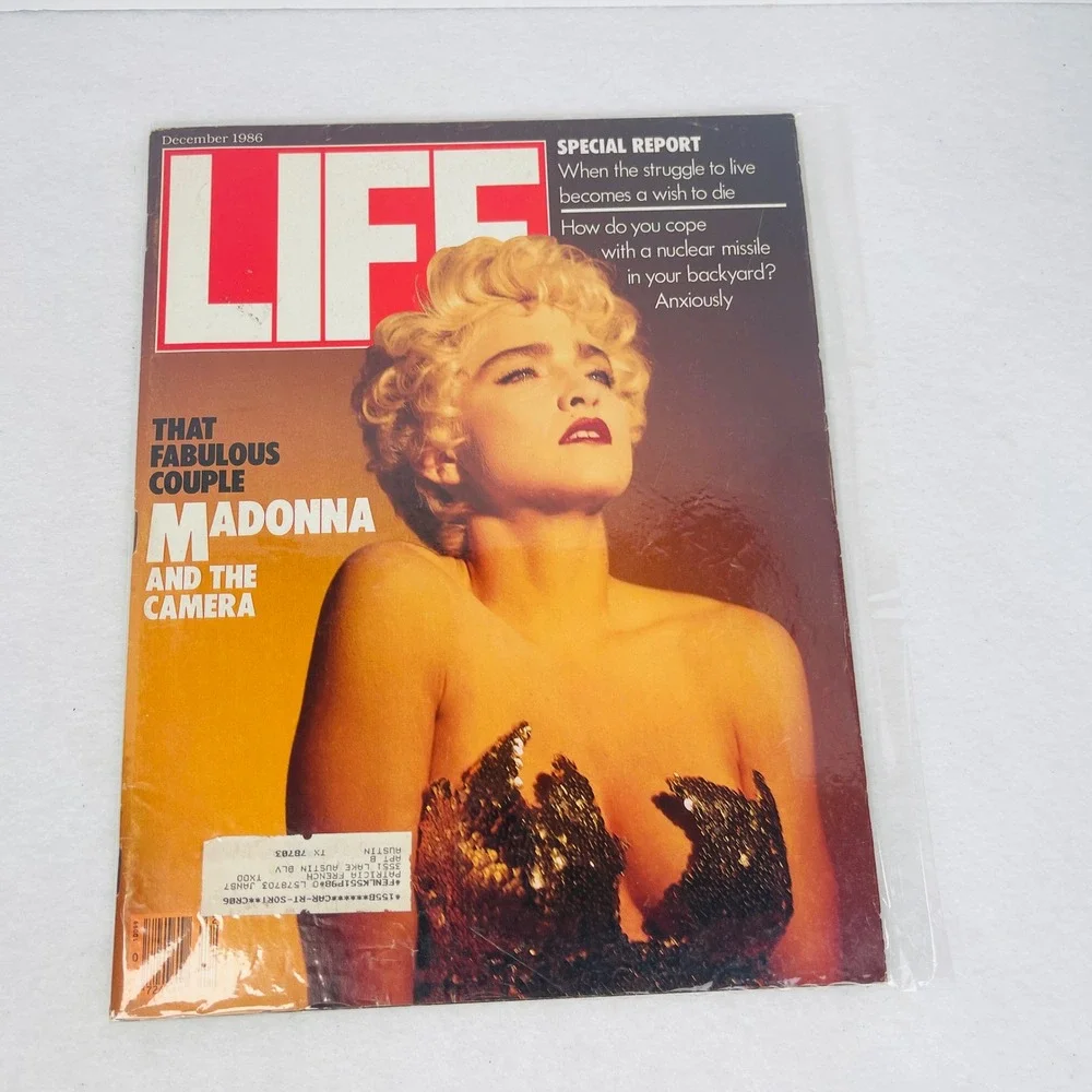 Vintage LIFE Magazine December 1986 Madonna Cover That Fabulous Couple 80s Pop